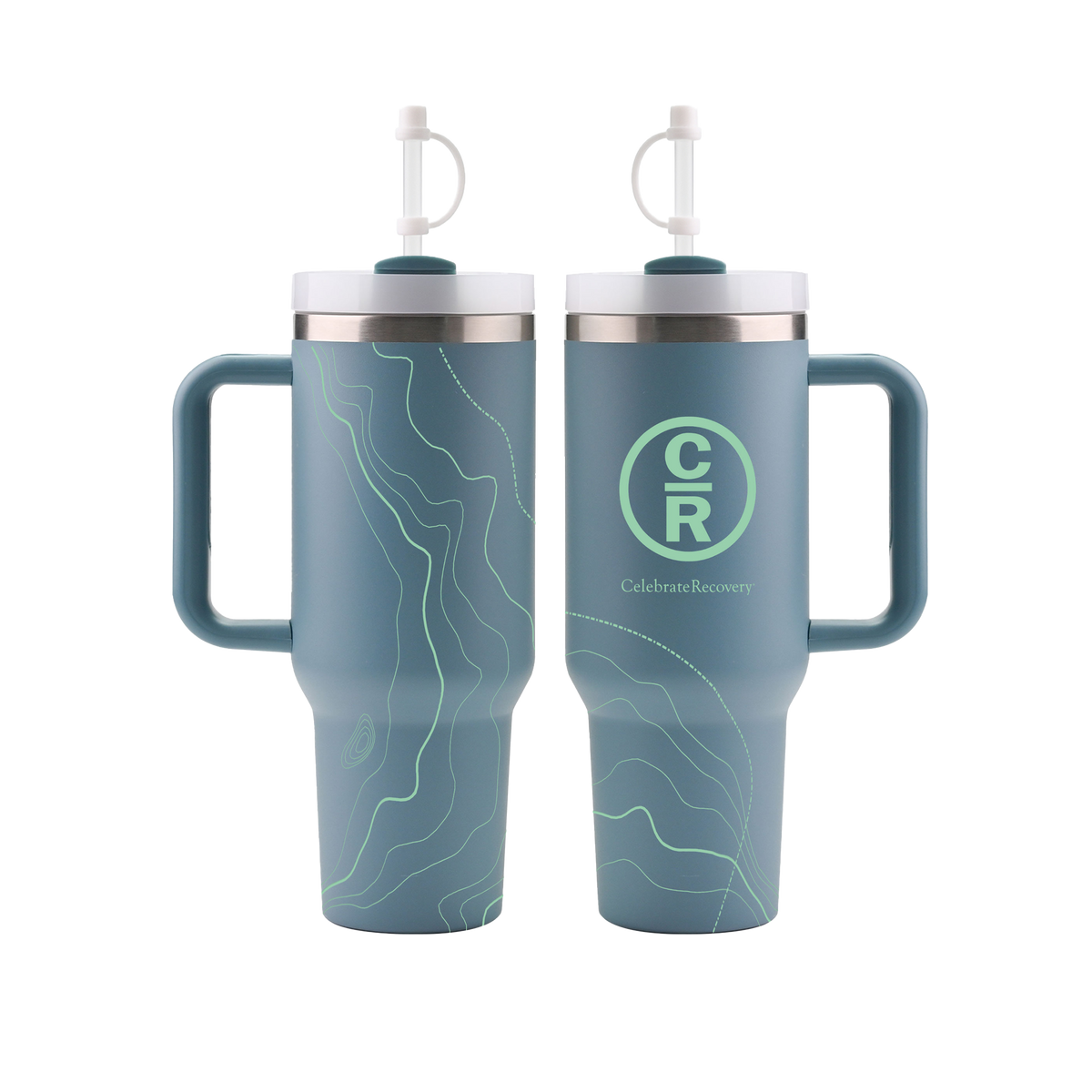 CR Blue 40 oz Stainless Steel Travel Mug / Recovery Roadmap – Celebrate  Recovery Store