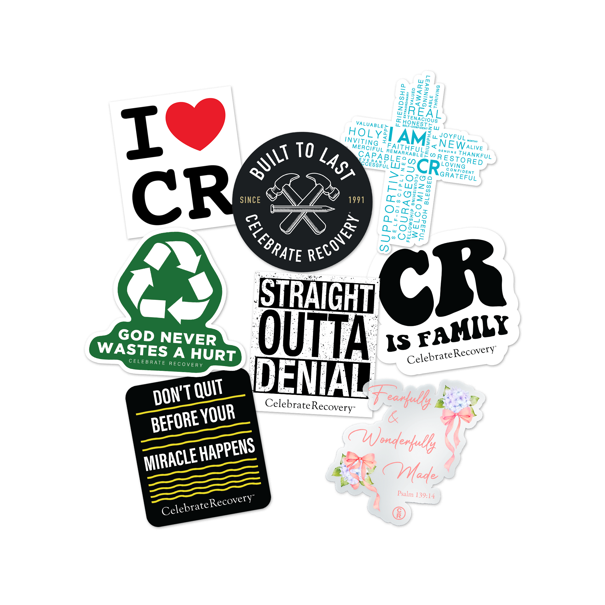 Recovery Point Sticker Celebrate Recovery Sticker Bundle – Celebrate Recovery Store
