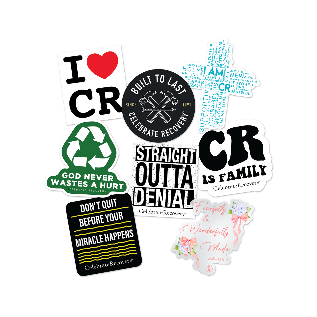 Revialidation Sticker Celebrate Recovery Sticker Bundle – Celebrate Recovery Store
