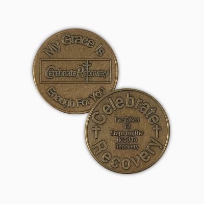 Celebrate Recovery Specialty Bronze Coin - 12-Step Completion