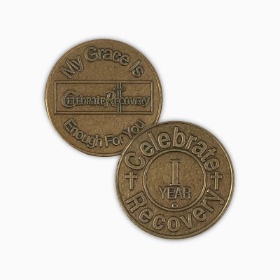 Celebrate Recovery Bronze Coin - 1 Year
