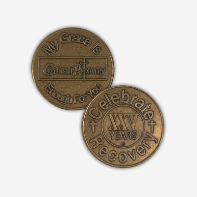 Celebrate Recovery Bronze Coin - 25 Year