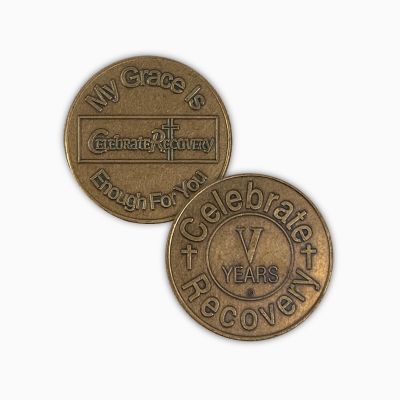 Celebrate Recovery Bronze Coin - 5 Year