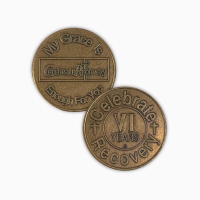 Celebrate Recovery Bronze Coin - 6 Year