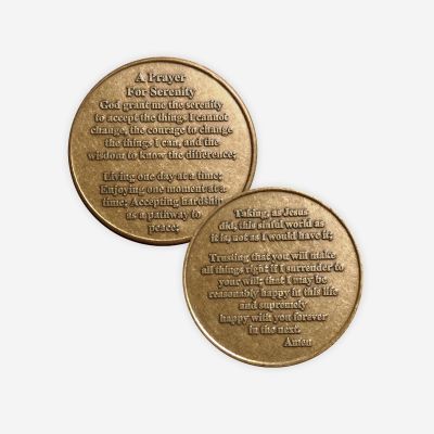 Celebrate Recovery Specialty Bronze Coin - Serenity Prayer