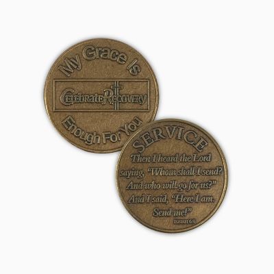 Celebrate Recovery Specialty Bronze Coin - Service