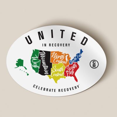 United in Recovery Sticker