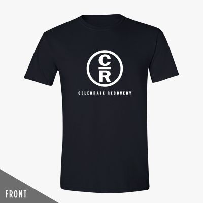 Celebrate Recovery Circle Logo - Black T-Shirt