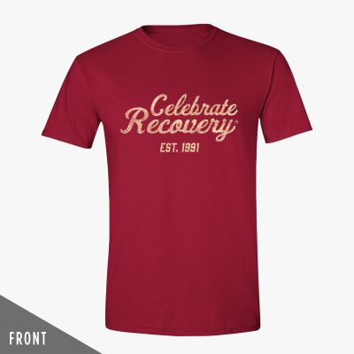 Celebrate Recovery Vintage Maroon T-Shirt