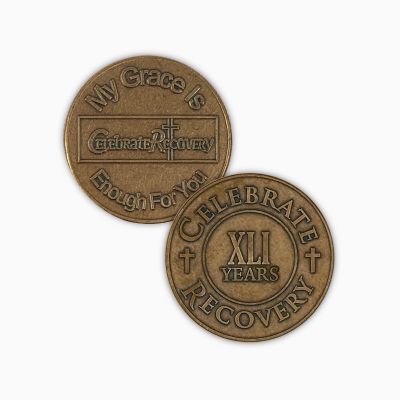 Celebrate Recovery Bronze Coin - 41 Year