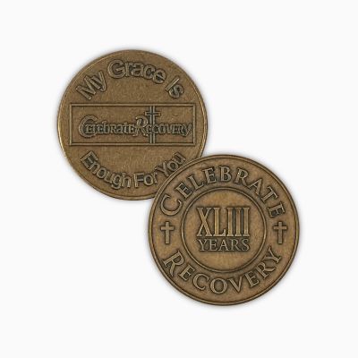 Celebrate Recovery Bronze Coin - 43 Year