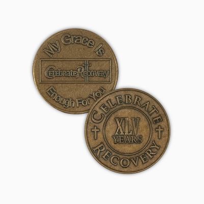 Celebrate Recovery Bronze Coin - 45 Year