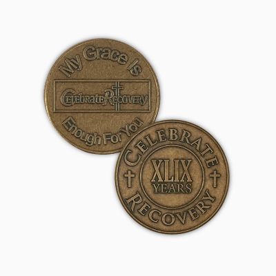 Celebrate Recovery Bronze Coin - 49 Year