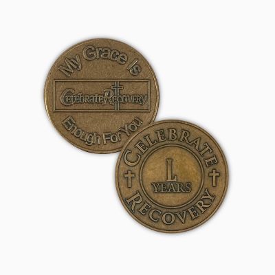 Celebrate Recovery Bronze Coin - 50 Year